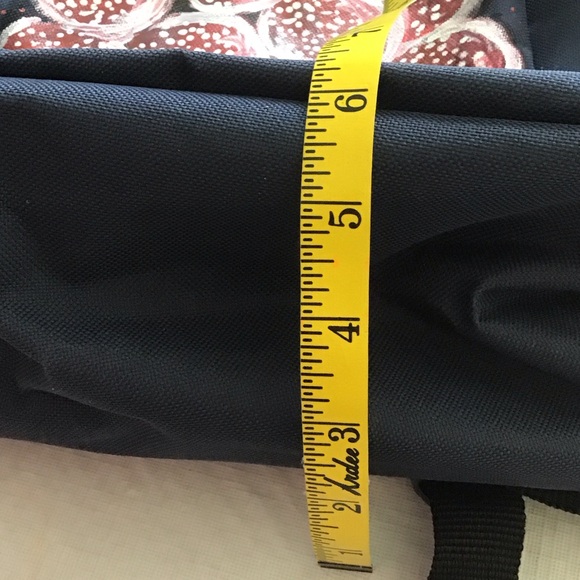 Navy Backpack with hand painted Design - Picture 5 of 5